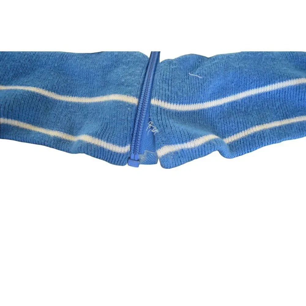 Rare VTG NIKE Spell Out Swoosh Full Zip Hoodie Track Jacket Sweatshirt 80s Size